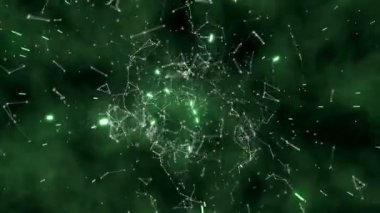 Poligonal noktalar ve çizgiler alan arka plan karşı bağlanma