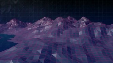 Dağ dijital olarak oluşturulan video