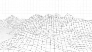 Dağ dijital olarak oluşturulan video 