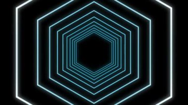 Modern konsantrik çizgiler dijital oluşturulan video