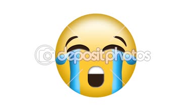 Emoji kavramı ağlama dijital oluşturulan video