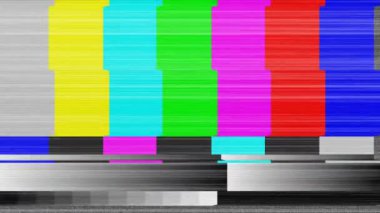 Test amaçları için Retro Tv sinyal örneği