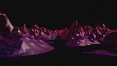 Dağ dijital olarak oluşturulan video 