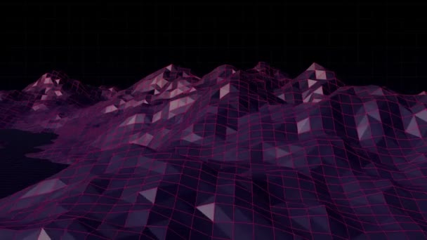 Digitally Generated Video Mountain — Stock Video