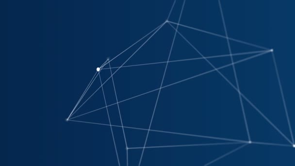 Vidéo numérique générée de la ligne géométrique  