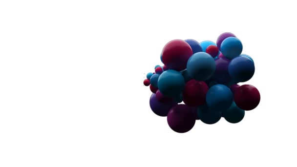 色とりどりの泡の生成されたデジタル ビデオ — ストック動画