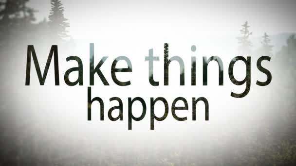 Digital Composite Video Von Make Things Happen Concept — Stockvideo