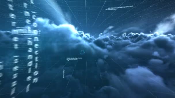 Vidéo générée numériquement du concept de circuit imprimé 