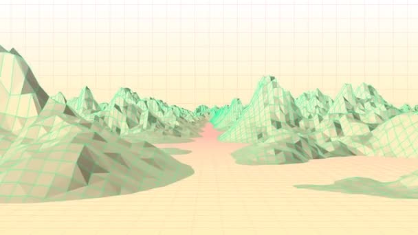 Vidéo de montagne générée numériquement  