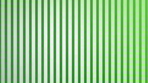 Digital Generated Video Green Striped Checkered Pattern — Stock Video