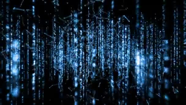Цифрове Створення Матричної Петлі Багатокутними Єднувальними Точками Лініями — стокове відео