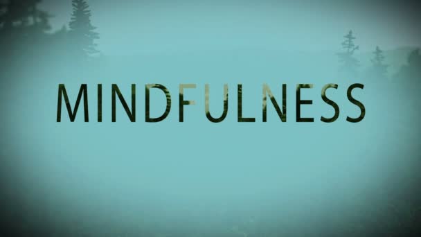 Digital Composite Video Mindfulness Concept — Stock Video