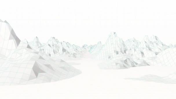 Digitally Generated Video Mountain — Stock Video