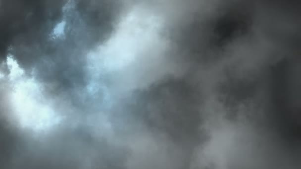 Tormenta Relámpago Las Nubes — Vídeos de Stock