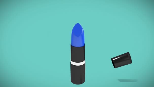 Digital Generiertes Video Der Lippenstiftzeichnung Des Wortes Mode — Stockvideo