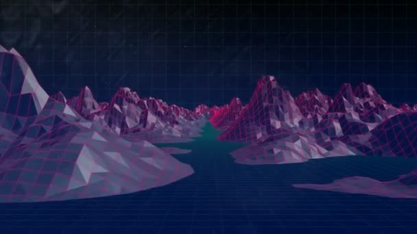山の映像をデジタル生成 — ストック動画