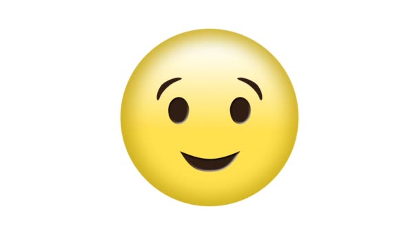 数字生成的眨眼 Emoji 表情概念视频 — 图库视频影像