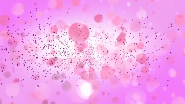 Vidéo Générée Numériquement Saint Valentin Heureux Sur Fond Coloré — Video