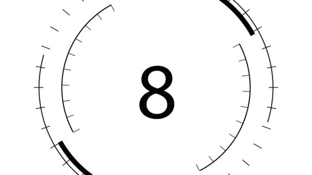 Digital Generierter Countdown — Stockvideo