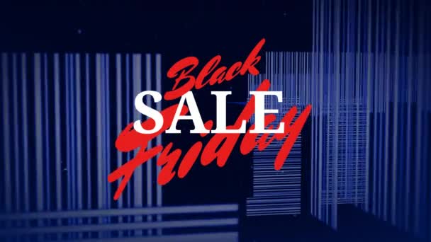 Digital Generiertes Video Vom Black Friday Sale — Stockvideo