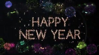 Festival havai fişek gösterisi, mutlu yeni yıl