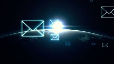 Yakın çekim, arayüzü ekran ile de dünya 