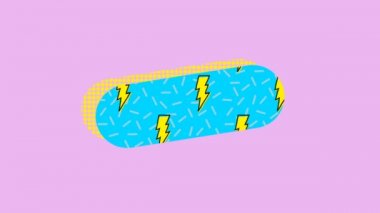 fırtına, pembe arka plan izole simgesi 