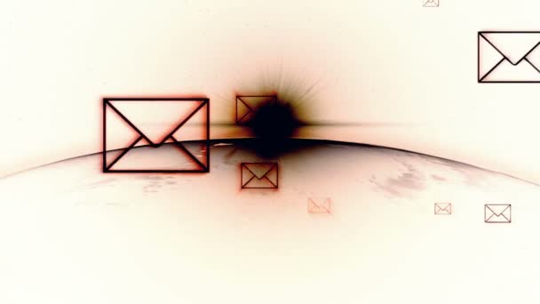 Gros plan du globe avec écran d'interface 