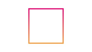 Beyaz arka plan üzerinde kare satır dijital olarak oluşturulan video