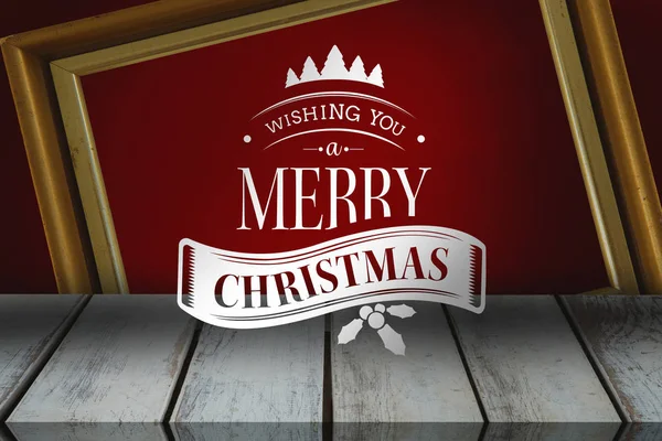 Christmas Message Red Background — Stock Photo, Image