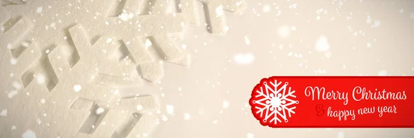 Bannière Joyeux Noël Sur Fond Blanc — Photo