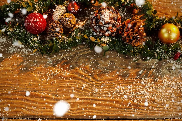 Snow Falling Christmas Ornament Snow — Stock Photo, Image