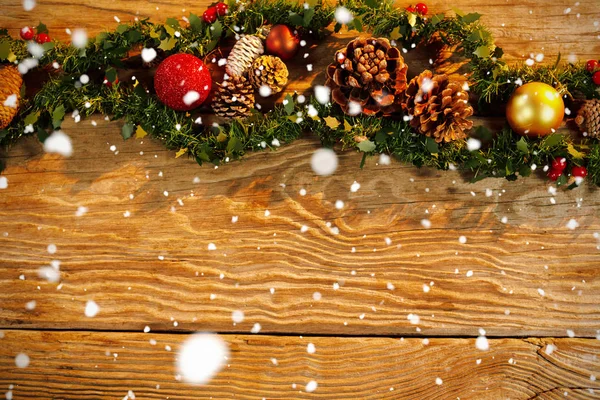 Snow Falling Christmas Ornament — Stock Photo, Image