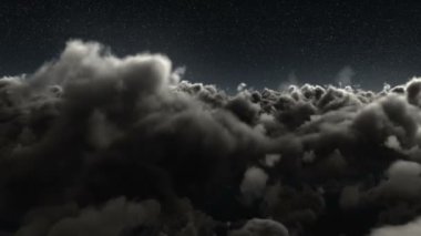 Büyülü glitter iz üzerinde kopya alanı ile gökyüzü