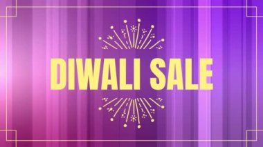 Diwali satış metin renkli arka plan dijital olarak oluşturulan video