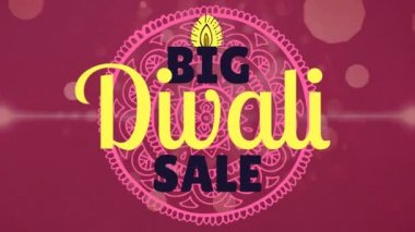 Büyük Diwali satış metin karşı tasarımı ile dijital olarak arka planda oluşturulan