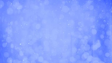 Yükseliyor kar dijital bileşik bokeh mavi ışık ile Noel çemberleri