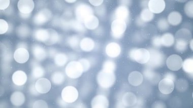 Yükseliyor kar bokeh açık Noel daireler ile dijital bileşik