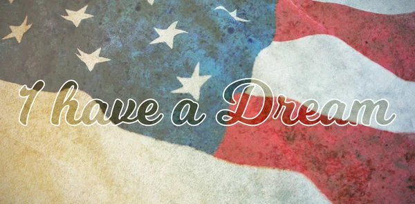 我有一个梦想与美国国旗与星星和条纹 — 图库照片