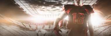 Rugby kask tutan genç doğ