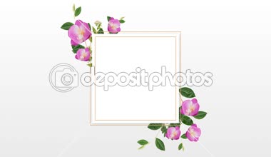 Dijital olarak ekrana geliyor ve bir süre sonra azaltarak mor homo çiçek ile sınır tasarlamak oluşturulan