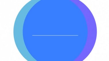 birbirlerine karşı beyaz bir arka plan erime hareket iki mavi daireler