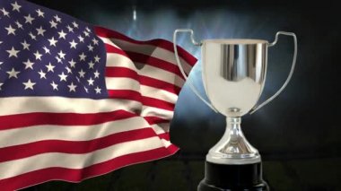 Birinci Throphy Amerikan bayrağı arka plan
