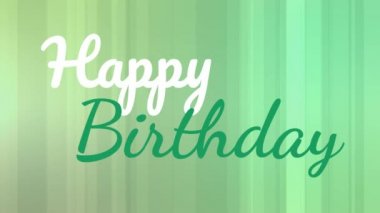 Yeşil arka plan üzerinde kutlu olsun dijital olarak animasyonlu metin