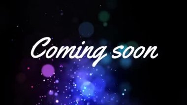 Gelen dijital bileşik yakında metin siyah arka plan mavi ışıklar ve kıvılcım