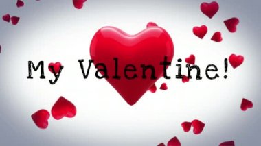 Sevgilime animasyonlu düşen kırmızı kalpler arka planı yazma