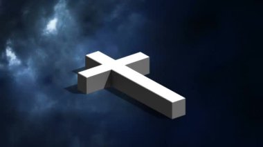 Animasyonlu beyaz çapraz animasyonlu gök gürültüsü arka planı döşeme