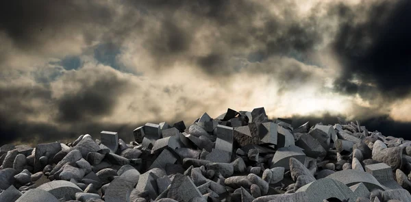 Grey Rocks Full Frame Shot Sky — Stock Photo, Image