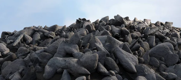 Pile Rocks Scenic View Blue Sky — Stock Photo, Image