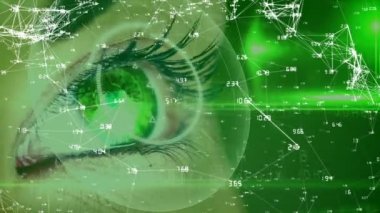 Çizim ve grafikler karşı dijital animasyon açılış göz 